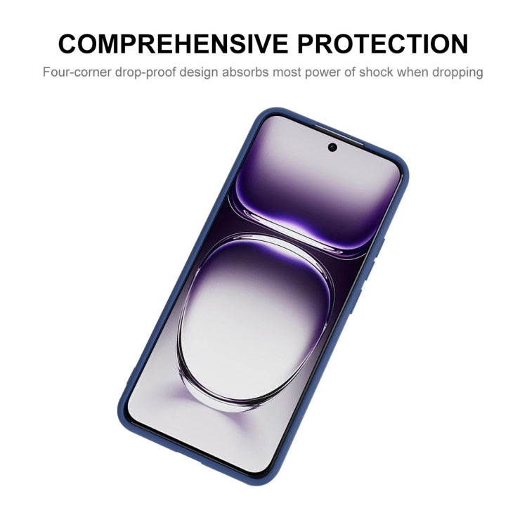 For OPPO Reno12 ENKAY Liquid Silicone Soft Shockproof Phone Case(Dark Blue) - Reno12 Cases by ENKAY | Online Shopping South Africa | PMC Jewellery | Buy Now Pay Later Mobicred