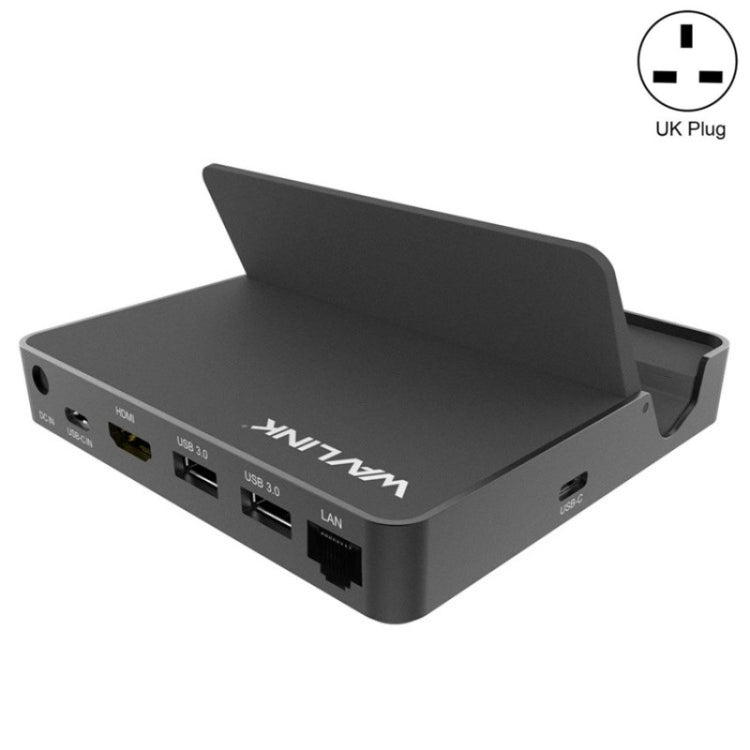 WAVLINK UHP3D01G Gigabit Ethernet USB 3.0 Multi-Function HUB 4K HD Docking Station(UK Plug) - free shipping - PMC Jewellery - Order now!