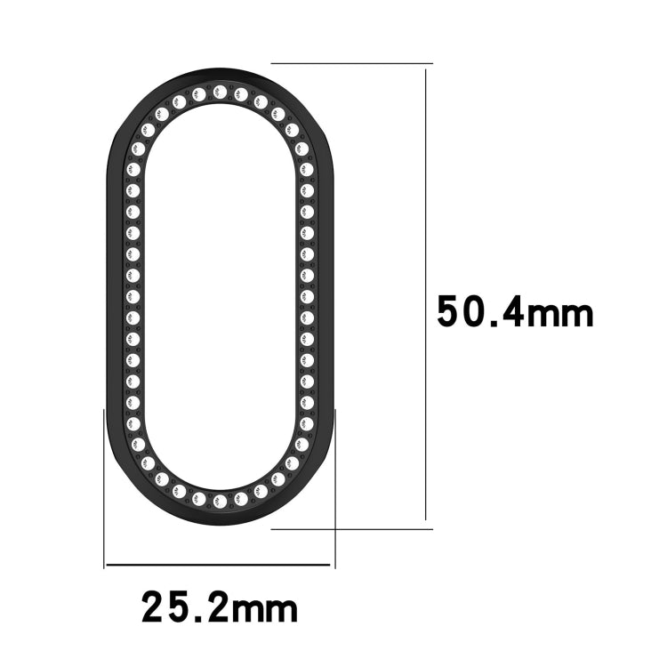 For Xiaomi Smart Band 9 Diamond Half Coverage Hollow PC Watch Protective Case(Silver) - Watch Cases by PMC TechLife | Online Shopping South Africa | PMC TechLife | Buy Now Pay Later Mobicred