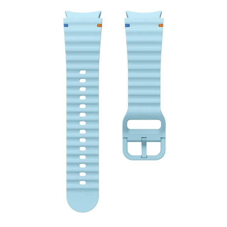 For Samsung Galaxy Watch3 41mm Wave Pattern Stitched Silicone Watch Band(Light Blue) - free shipping - PMC TechLife - Order now!