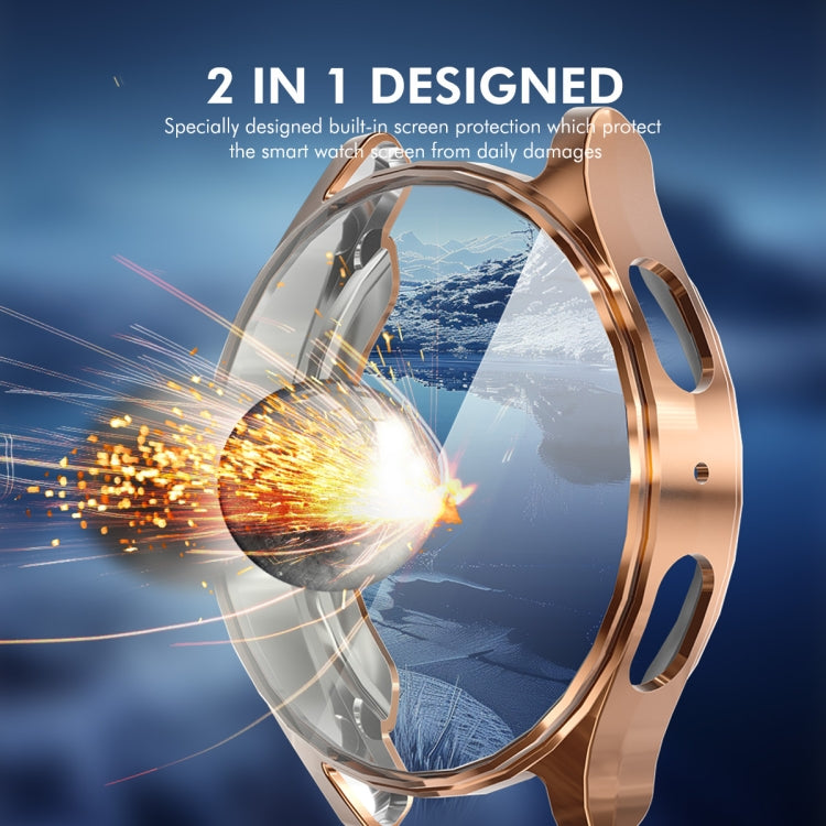 For Samsung Galaxy Watch7 44mm ENKAY Hat-Prince Full Coverage Electroplated Soft TPU Case with Screen Protection(Silver) - free shipping - PMc TechLife - Order now!
