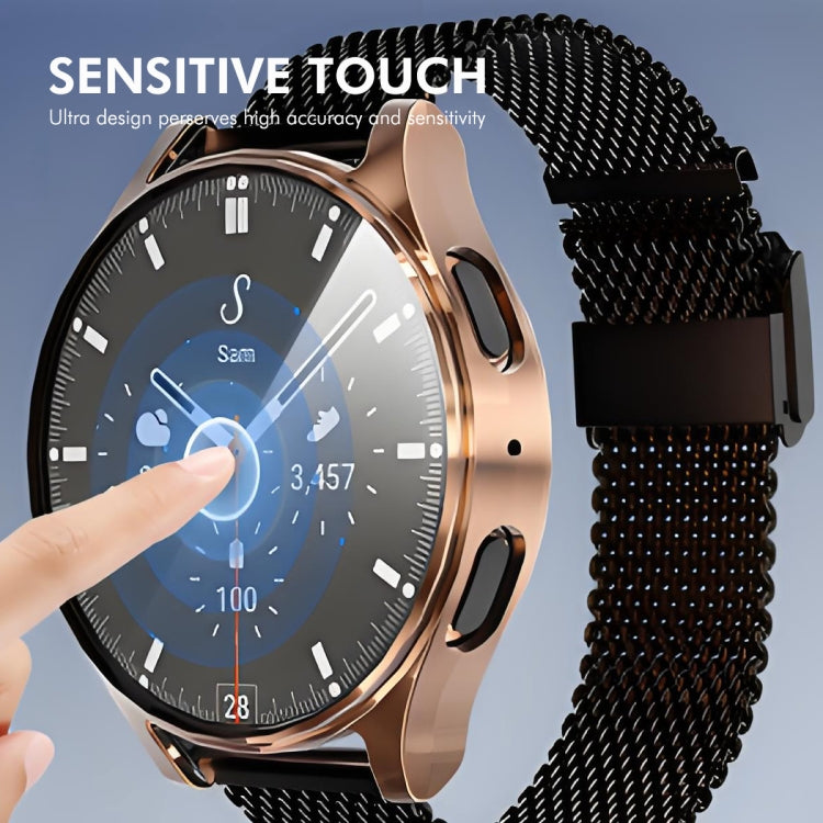 For Samsung Galaxy Watch7 40mm ENKAY Hat-Prince Full Coverage Electroplated Soft TPU Case with Screen Protection(Pink) - free shipping - PMc TechLife - Order now!