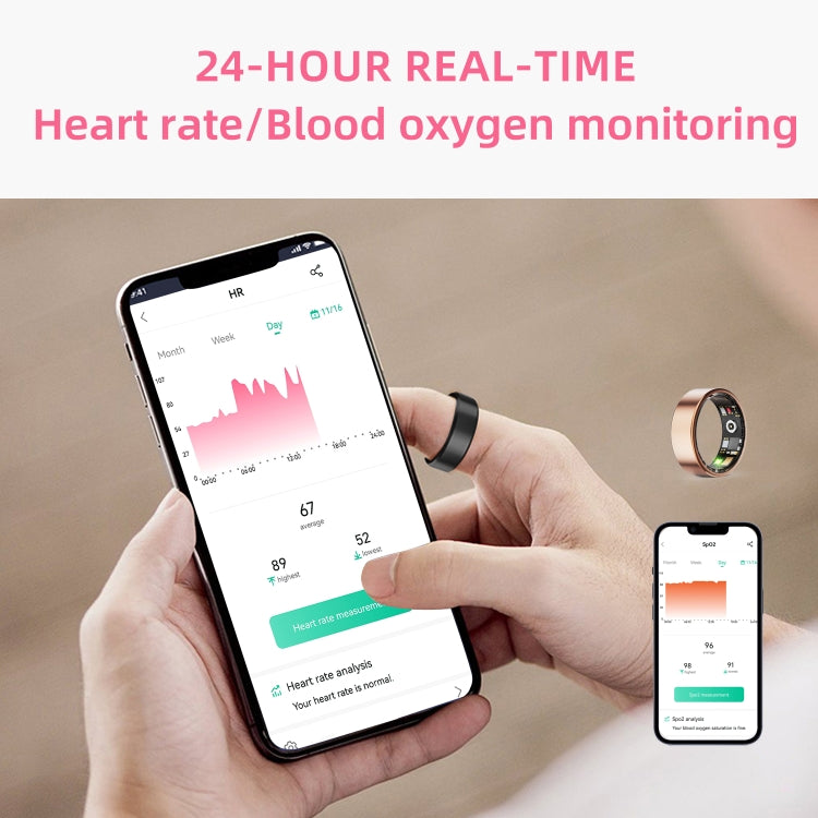 R11M SIZE 12 Smart Ring, Support Heart Rate / Blood Oxygen / Sleep / Multiple Sports Modes(Black) - Smart Rings / Smart Telephones by PMC TechLife | Online Shopping South Africa | PMC TechLife | Buy Now Pay Later Mobicred
