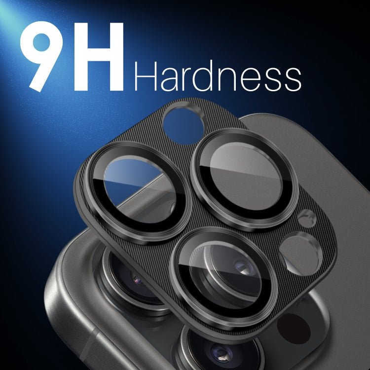 For iPhone 16 Pro / 16 Pro Max NORTHJO CD Vein Camera Lens Protector Tempered Glass Rear Lens Film(Black) - iPhone 16 Pro Max Tempered Glass by NORTHJO | Online Shopping South Africa | PMC TechLife | Buy Now Pay Later Mobicred