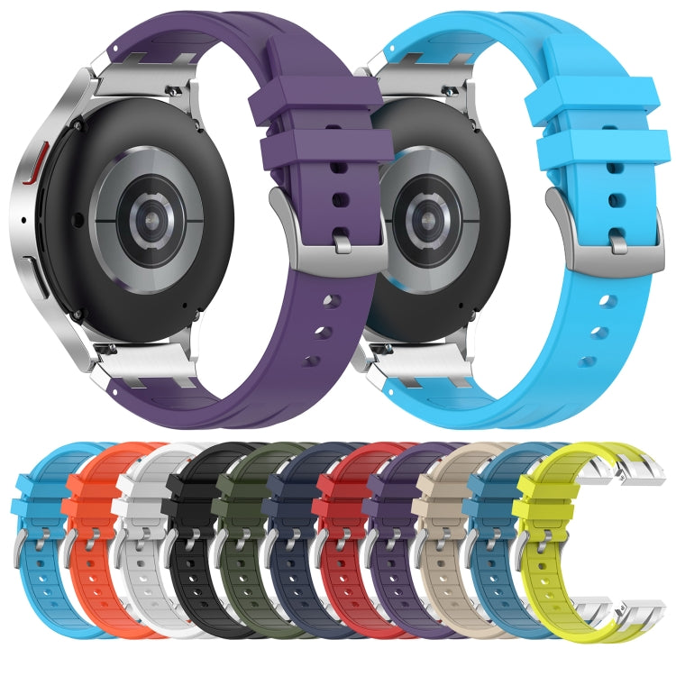 For Amazfit GTS 2e 20mm Quick Release Silver Buckle Royal Silicone Watch Band(Sky Blue) - free shipping - PMC TechLife - Order now!