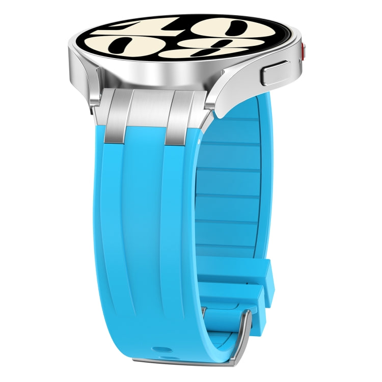 For Honor Magic Watch 22mm Quick Release Silver Buckle Royal Silicone Watch Band(Sky Blue) - free shipping - PMC TechLife - Order now!