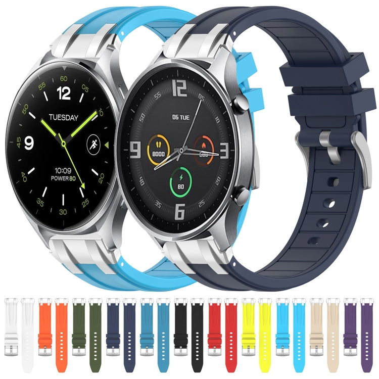 For Xiaomi Watch S1 Active 22mm Quick Release Silver Buckle Royal Silicone Watch Band(Sky Blue) - free shipping - PMC TechLife - Order now!
