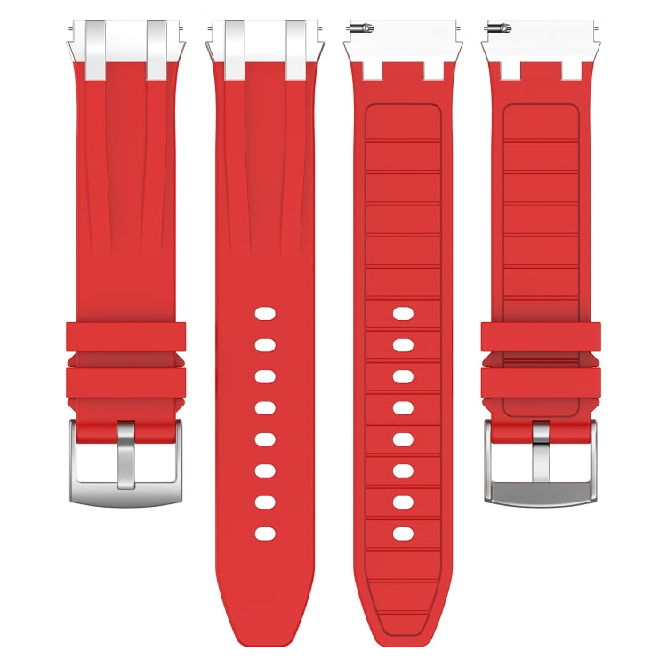 For Garmin Venu 3 22mm Quick Release Silver Buckle Royal Silicone Watch Band(Red) - free shipping - PMC TechLife - Order now!