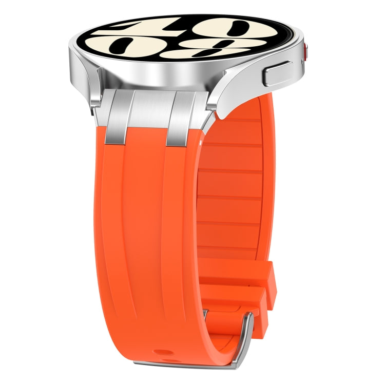 For Garmin Forerunner 265 22mm Quick Release Silver Buckle Royal Silicone Watch Band(Orange) - free shipping - PMC TechLife - Order now!
