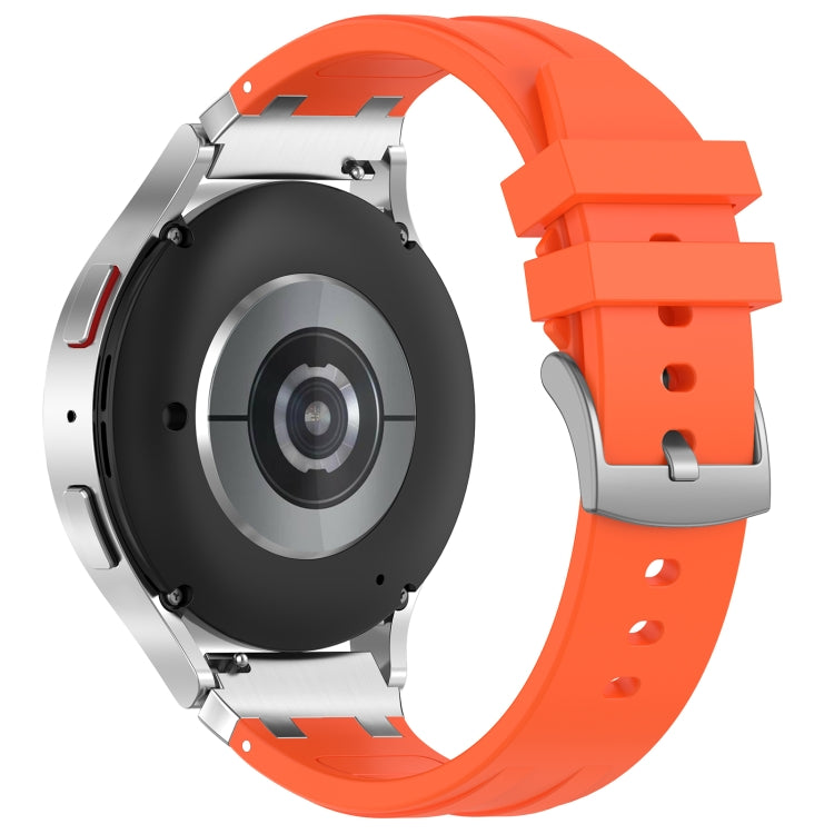 For Garmin Forerunner 255 22mm Quick Release Silver Buckle Royal Silicone Watch Band(Orange) - free shipping - PMC TechLife - Order now!