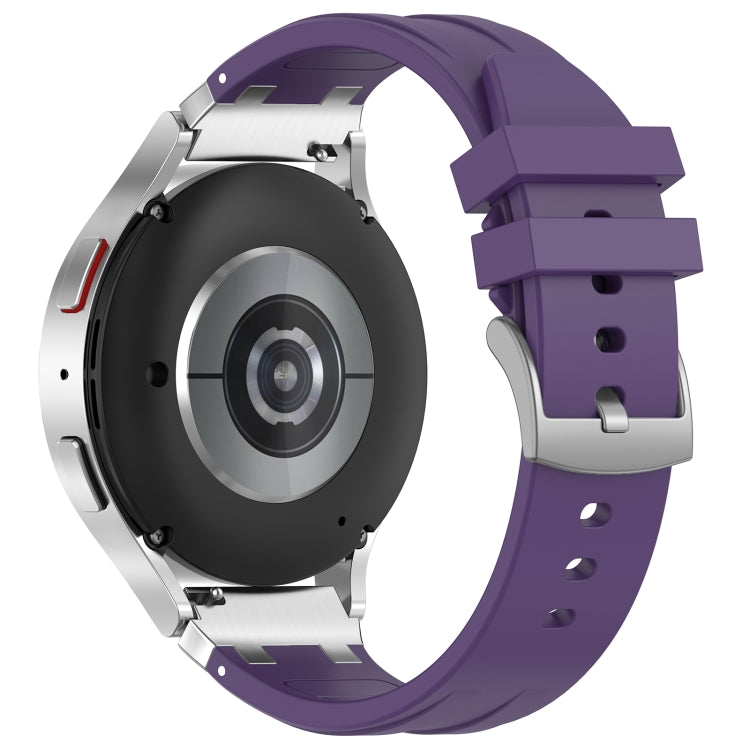For Garmin Forerunner 255 22mm Quick Release Silver Buckle Royal Silicone Watch Band(Purple) - free shipping - PMC TechLife - Order now!
