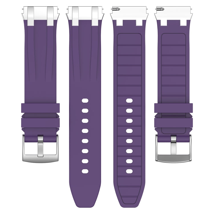 For Garmin Forerunner 255 22mm Quick Release Silver Buckle Royal Silicone Watch Band(Purple) - free shipping - PMC TechLife - Order now!