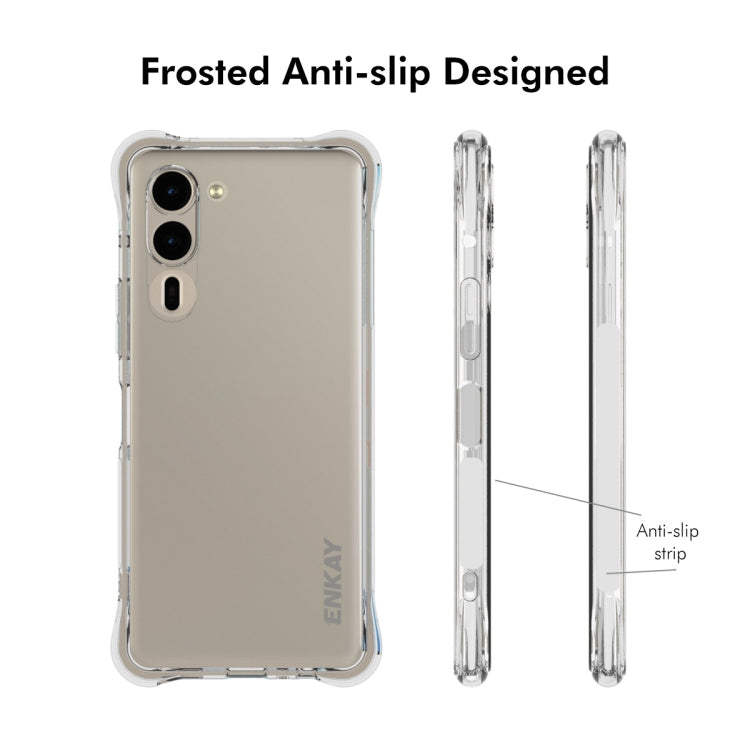 For Fujitsu Arrows We2 Plus / F-51E ENKAY Clear TPU Shockproof Anti-slip Phone Case - More Brand by ENKAY | Online Shopping South Africa | PMC Jewellery | Buy Now Pay Later Mobicred