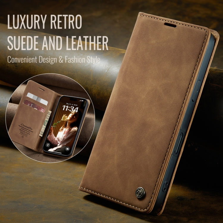 For iPhone 16 Pro Max CaseMe 013 Multifunctional Horizontal Flip Leather Phone Case(Brown) - iPhone 16 Pro Max Cases by CaseMe | Online Shopping South Africa | PMC Jewellery | Buy Now Pay Later Mobicred