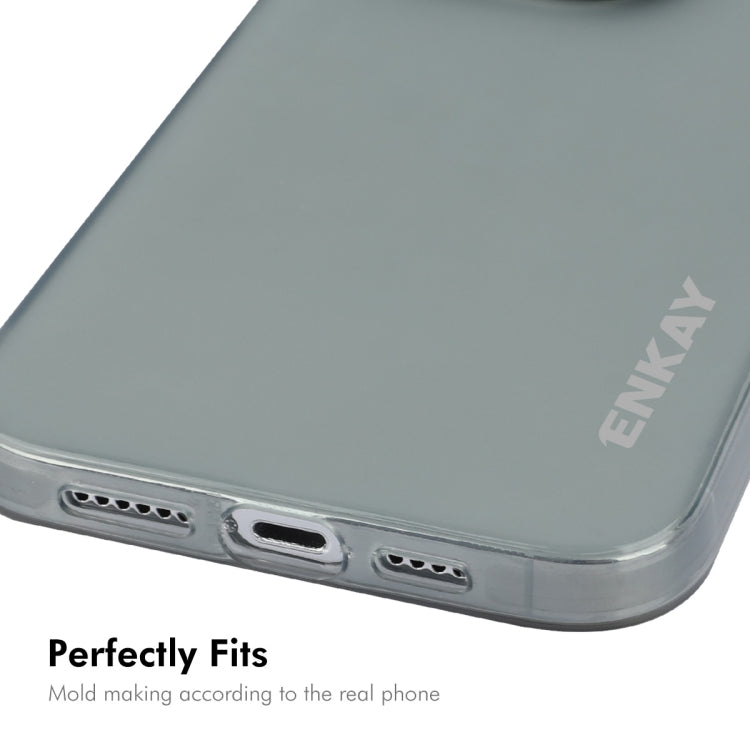 For iPhone 16 Pro Max ENKAY Hat-Prince Translucent Matte TPU Soft Phone Case(Grey) - iPhone 16 Pro Max Cases by ENKAY | Online Shopping South Africa | PMC Jewellery | Buy Now Pay Later Mobicred