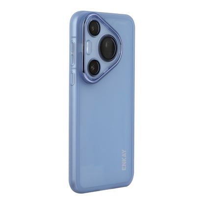 For Huawei Pura 70 Pro / 70 Pro+ ENKAY Hat-Prince Translucent Matte TPU Phone Case with Lens Film(Blue) - Huawei Cases by ENKAY | Online Shopping South Africa | PMC Jewellery | Buy Now Pay Later Mobicred