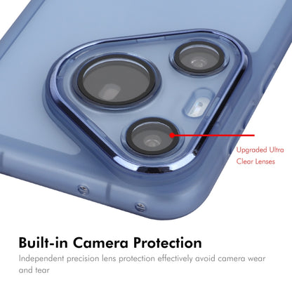 For Huawei Pura 70 Pro / 70 Pro+ ENKAY Hat-Prince Translucent Matte TPU Phone Case with Lens Film(Blue) - Huawei Cases by ENKAY | Online Shopping South Africa | PMC Jewellery | Buy Now Pay Later Mobicred