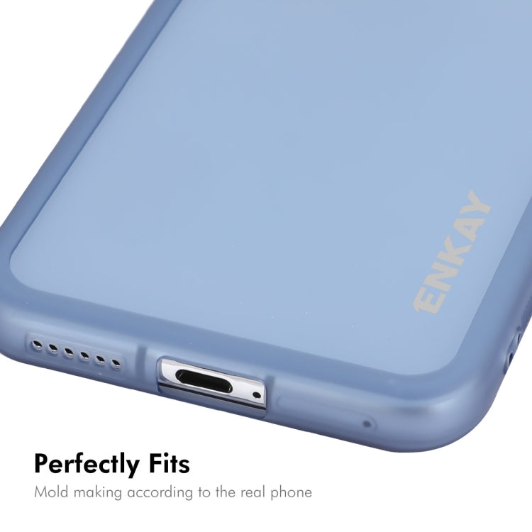 For Huawei Pura 70 Pro / 70 Pro+ ENKAY Hat-Prince Translucent Matte TPU Phone Case with Lens Film(Purple) - Huawei Cases by ENKAY | Online Shopping South Africa | PMC Jewellery | Buy Now Pay Later Mobicred