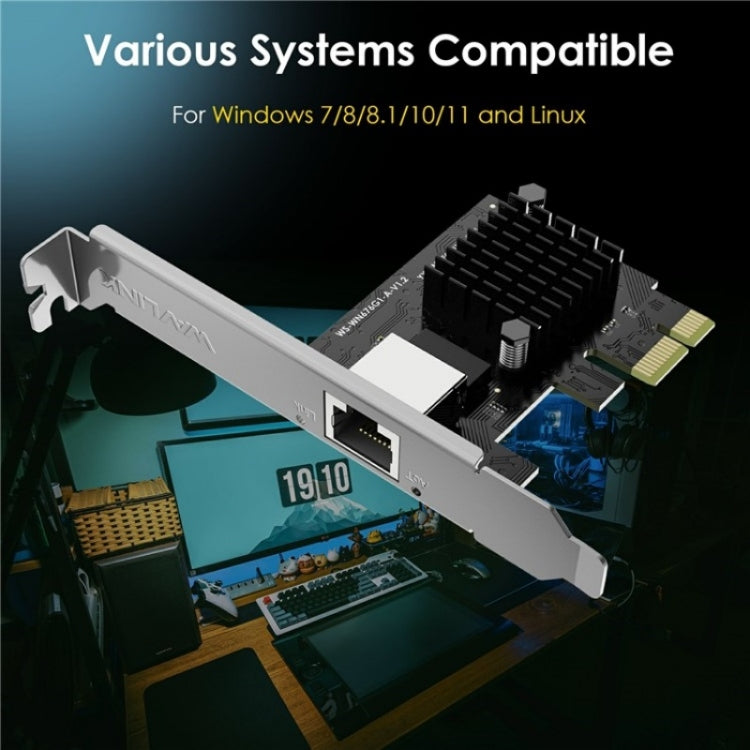 WAVLINK NWP002 2Gbps RTL8125B Chip RJ45 Ethernet Adapter Pcie Network Card - free shipping - PMC Jewellery - Order now!