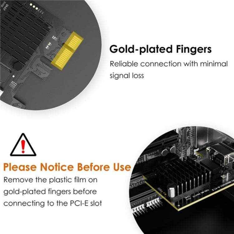 WAVLINK NWP003 5Gbps RTL8126 Chip RJ45 Ethernet Adapter Pcie Network Card - free shipping - PMC Jewellery - Order now!