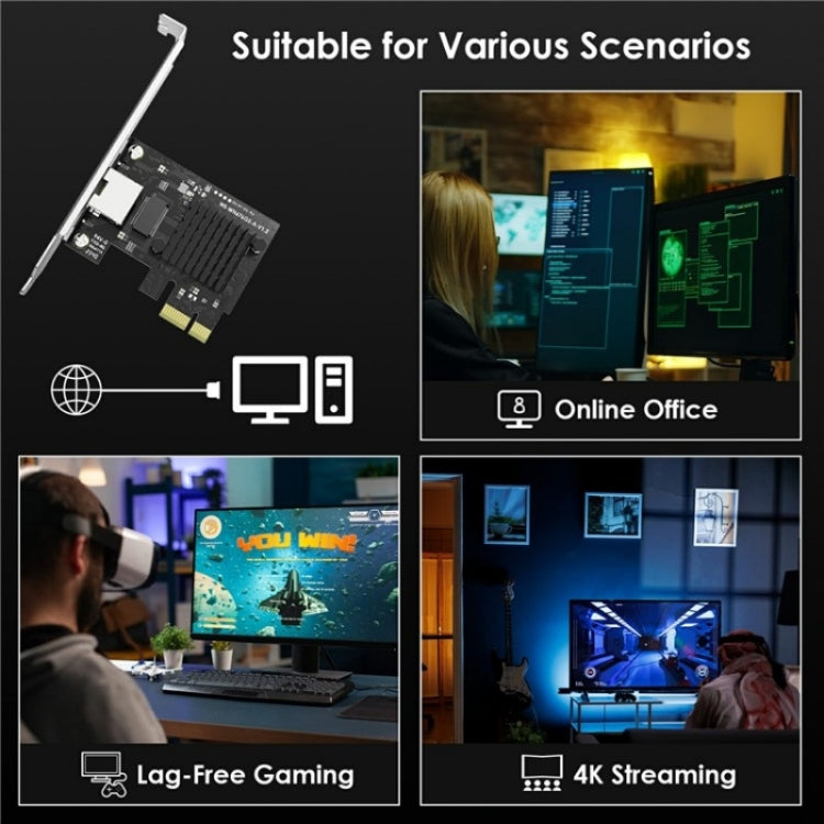 WAVLINK NWP003 5Gbps RTL8126 Chip RJ45 Ethernet Adapter Pcie Network Card - free shipping - PMC Jewellery - Order now!