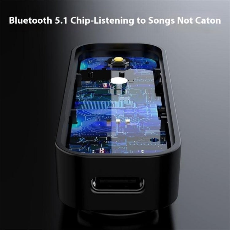 B28 2-In-1 Audio Adapter AUX Connector Bluetooth 5.1 Transmitter Receiver - Bluetooth Car Kits by PMC Jewellery | Online Shopping South Africa | PMC Jewellery | Buy Now Pay Later Mobicred