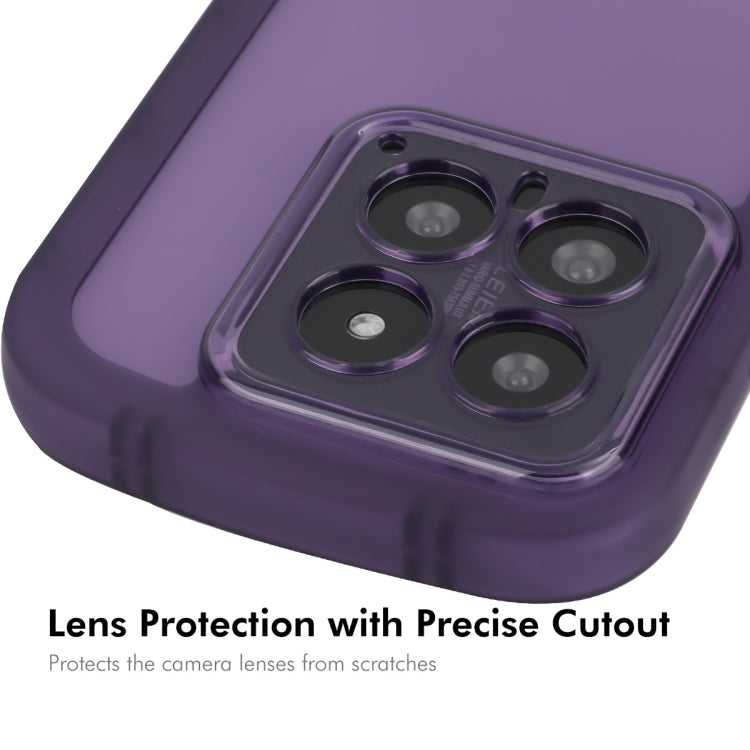 For Xiaomi 14 Pro ENKAY Hat-Prince Translucent Matte TPU Phone Case + 3D Hot Bending Film(Purple) - 14 Pro Cases by ENKAY | Online Shopping South Africa | PMC Jewellery | Buy Now Pay Later Mobicred