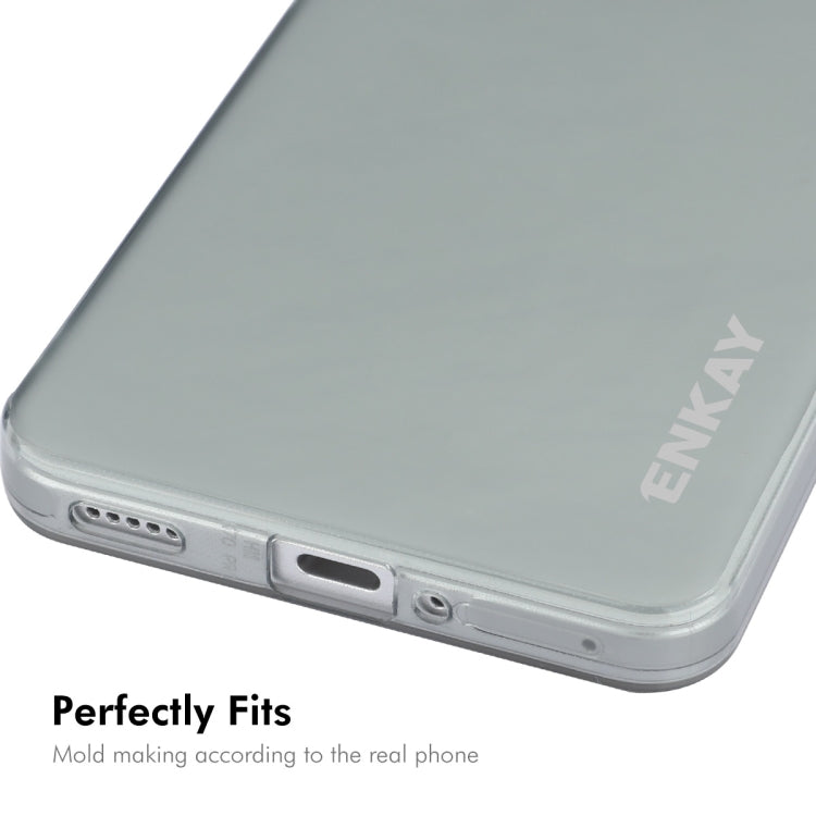 For Redmi K70 / K70 Pro ENKAY Hat-Prince Translucent Matte TPU Soft Phone Case + 9H Big Arc Edge Film(White) - K70 Pro Cases by ENKAY | Online Shopping South Africa | PMC Jewellery | Buy Now Pay Later Mobicred