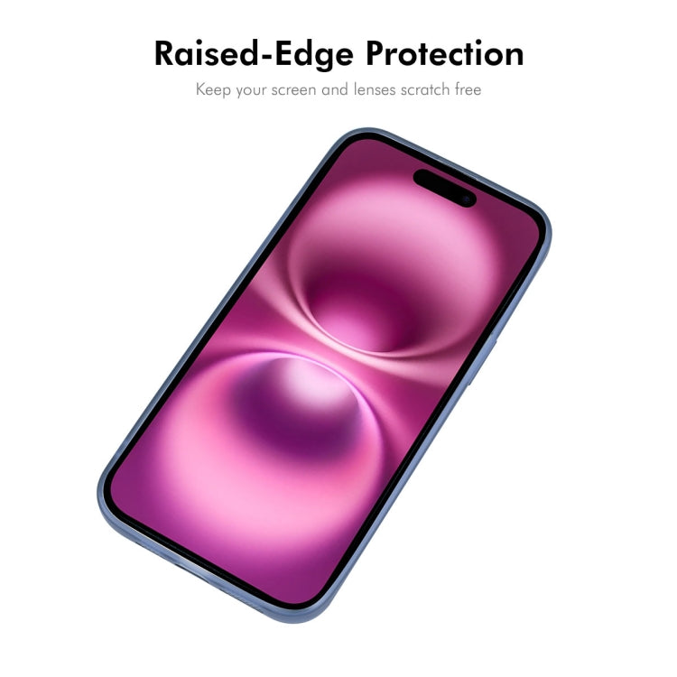 For iPhone 16 Plus ENKAY Hat-Prince Translucent Matte TPU Phone Case with Lens Film + 9H Big Arc Edge Film(White) - iPhone 16 Plus Cases by ENKAY | Online Shopping South Africa | PMC Jewellery | Buy Now Pay Later Mobicred