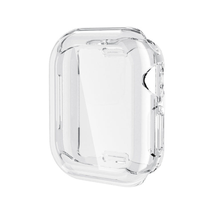 For Apple Watch Series 10 46mm Full Coverage TPU Electroplated Watch Case(Transparent) - Watch Cases by PMC TechLife | Online Shopping South Africa | PMC TechLife | Buy Now Pay Later Mobicred