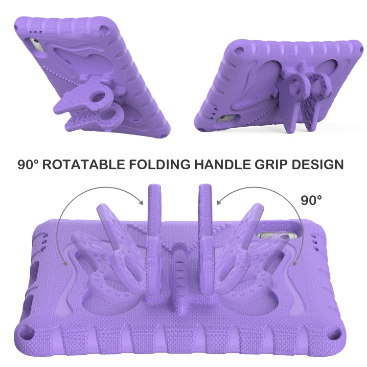 For Lenovo Tab M9 TB-310XU 2023 Butterfly Bracket EVA Shockproof Tablet Case(Light Purple) - Lenovo by PMC TechLife | Online Shopping South Africa | PMC TechLife | Buy Now Pay Later Mobicred
