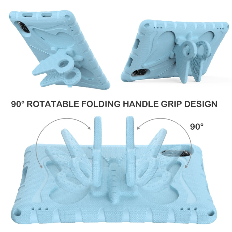 For Honor Pad X9 Butterfly Bracket EVA Shockproof Tablet Case(Light Blue) - Honor by PMC TechLife | Online Shopping South Africa | PMC TechLife | Buy Now Pay Later Mobicred