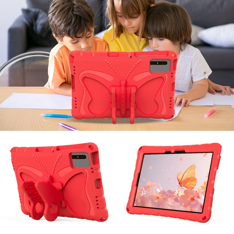 For Honor Tablet V7 11 2021 Butterfly Bracket EVA Shockproof Tablet Case(Red) - Honor by PMC TechLife | Online Shopping South Africa | PMC TechLife | Buy Now Pay Later Mobicred
