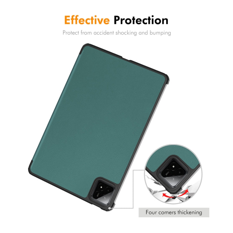 For Xiaomi Pad 7 / 7 Pro 11.2 ENKAY Tri-fold Custer Texture Leather Smart Tablet Case(Light Blue) - free shipping - PMc TechLife - Order now!