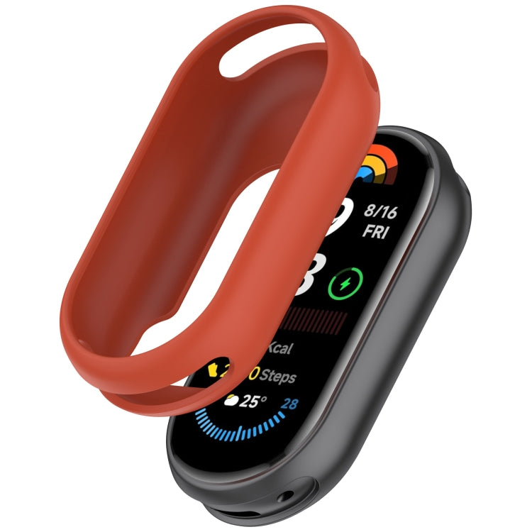For Xiaomi Mi Band 8 Glossy Surface Silicone Watch Protective Case(Original Red) - Watch Cases by PMC TechLife | Online Shopping South Africa | PMC TechLife | Buy Now Pay Later Mobicred
