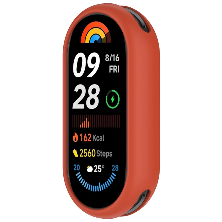 For Xiaomi Mi Band 8 Glossy Surface Silicone Watch Protective Case(Original Red) - Watch Cases by PMC TechLife | Online Shopping South Africa | PMC TechLife | Buy Now Pay Later Mobicred