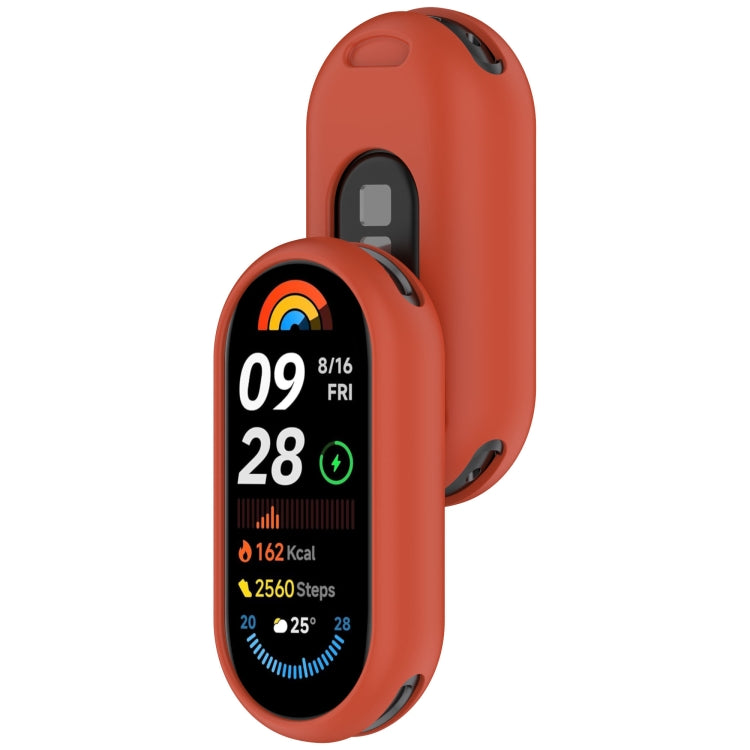 For Xiaomi Mi Band 8 Glossy Surface Silicone Watch Protective Case(Original Red) - Watch Cases by PMC TechLife | Online Shopping South Africa | PMC TechLife | Buy Now Pay Later Mobicred
