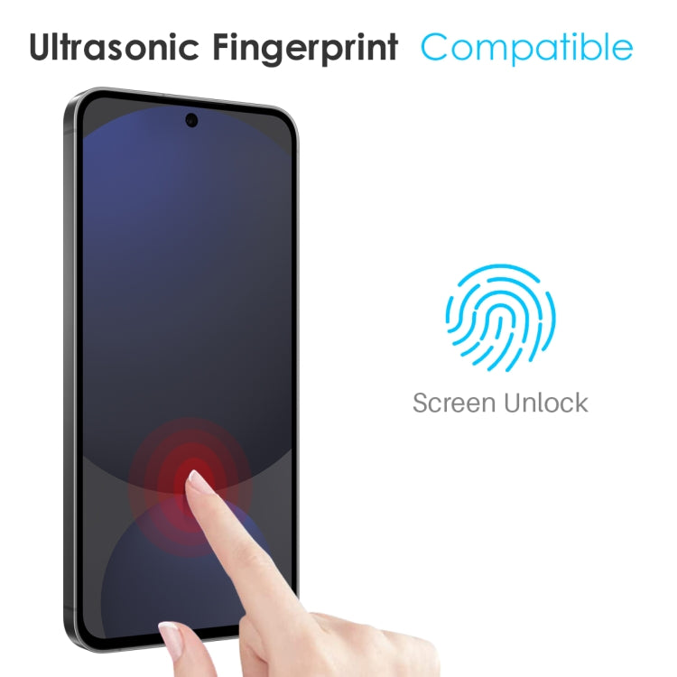 For Samsung Galaxy S25 5G NORTHJO TPU Case with Screen and Lens Film, Support Fingerprint Unlock(Transparent) - Galaxy S25 5G Cases by NORTHJO | Online Shopping South Africa | PMC Jewellery | Buy Now Pay Later Mobicred