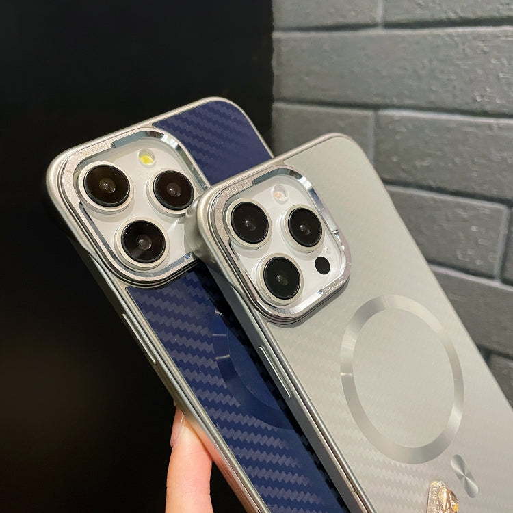 For iPhone 16 Pro AG Carbon Fiber Frameless MagSafe Phone Case(Black) - iPhone 16 Pro Cases by PMc TechLife | Online Shopping South Africa | PMc TechLife | Buy Now Pay Later Mobicred