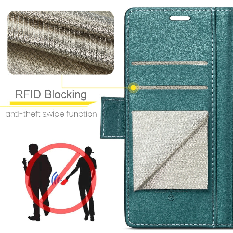 For Xiaomi 14T Pro CaseMe 023 Butterfly Buckle Litchi Texture RFID Anti-theft Leather Phone Case(Green) - 14T Pro Cases by CaseMe | Online Shopping South Africa | PMC Jewellery | Buy Now Pay Later Mobicred