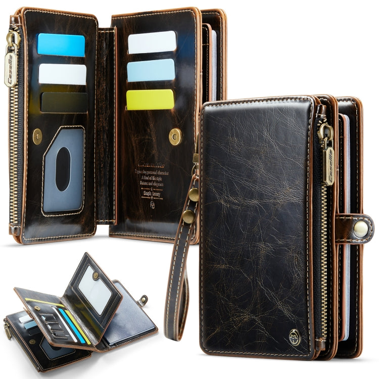 CaseMe-Me60 Multi-functional Anti-theft Swipe Passport Wallet(Brown) -  by CaseMe | Online Shopping South Africa | PMC Jewellery | Buy Now Pay Later Mobicred