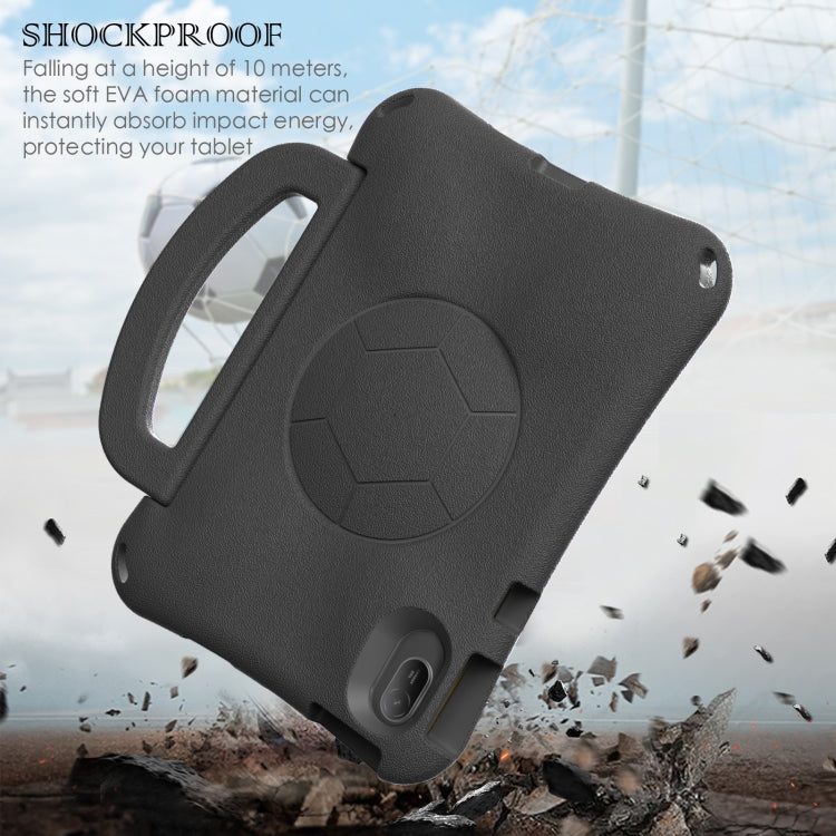 For Honor Pad V7 11 2021 Handle Football Shaped EVA Shockproof Tablet Case(Black) - Honor by PMC TechLife | Online Shopping South Africa | PMC TechLife | Buy Now Pay Later Mobicred