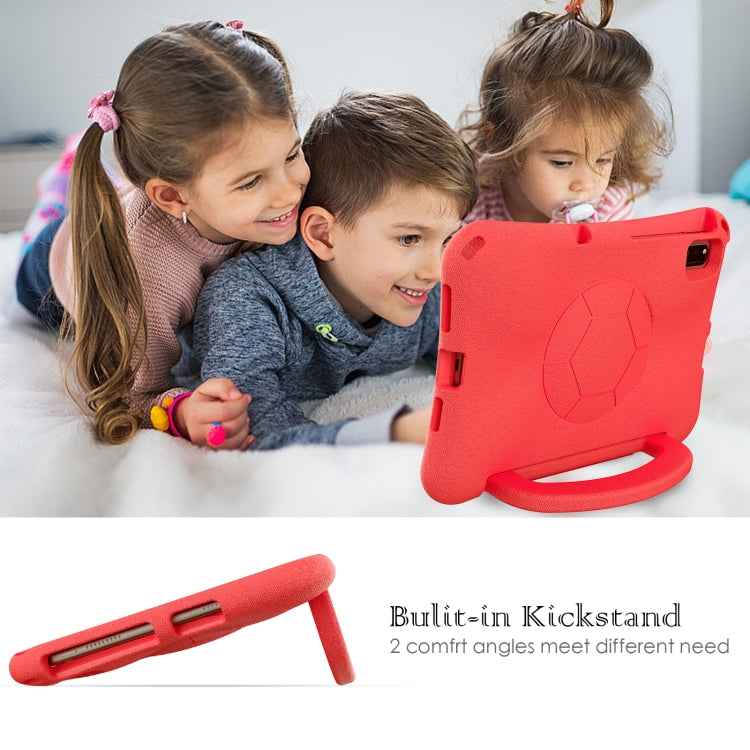 For Huawei MatePad SE 10.4 2022 / 2023 Handle Football Shaped EVA Shockproof Tablet Case(Red) - Huawei by PMC TechLife | Online Shopping South Africa | PMC TechLife | Buy Now Pay Later Mobicred