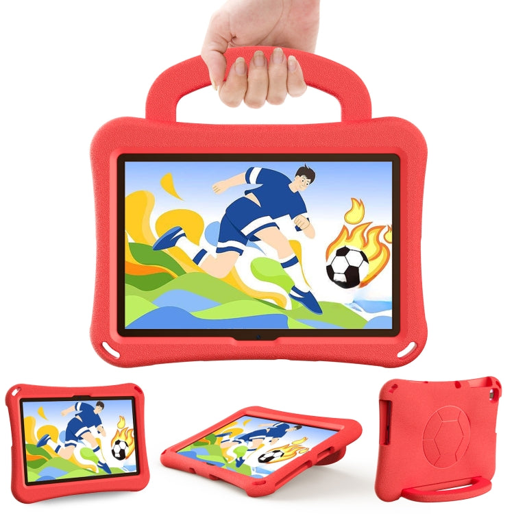 For Huawei MatePad SE 10.1 2022 Handle Football Shaped EVA Shockproof Tablet Case(Red) - Huawei by PMC TechLife | Online Shopping South Africa | PMC TechLife | Buy Now Pay Later Mobicred