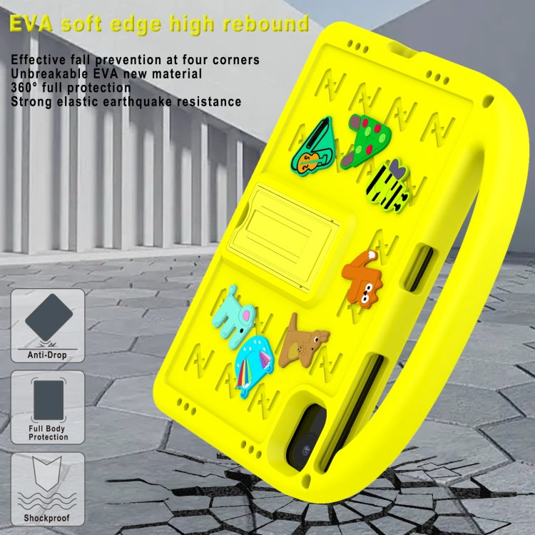 For Honor Pad X8a / X9 2024 Cartoon Sparrow EVA Shockproof Tablet Case(Yellow) - Honor by PMC TechLife | Online Shopping South Africa | PMC TechLife | Buy Now Pay Later Mobicred