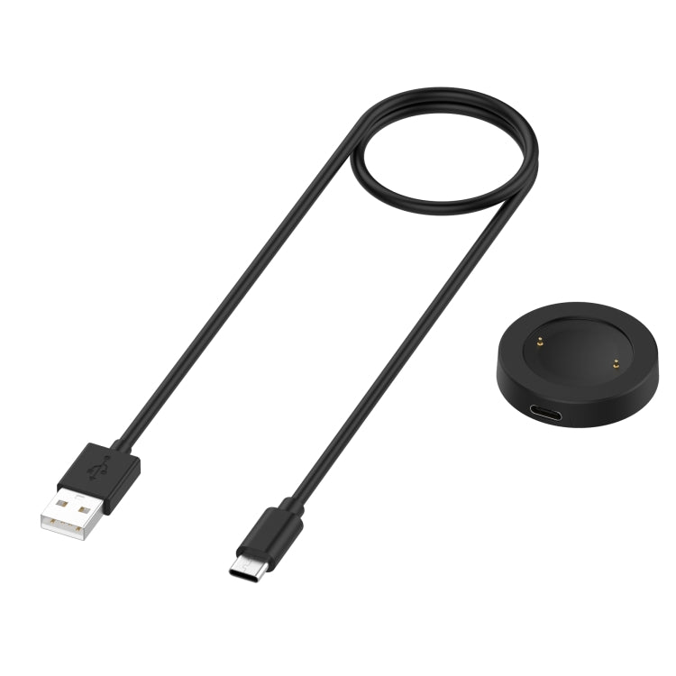 For Honor Watch 5 USB Port Split Magnetic Watch Charging Cable(Black) - Charger by PMC TechLife | Online Shopping South Africa | PMC TechLife | Buy Now Pay Later Mobicred