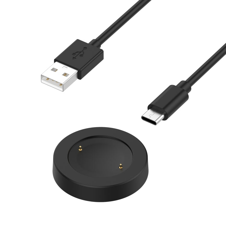 For Honor Watch 5 USB Port Split Magnetic Watch Charging Cable(Black) - Charger by PMC TechLife | Online Shopping South Africa | PMC TechLife | Buy Now Pay Later Mobicred