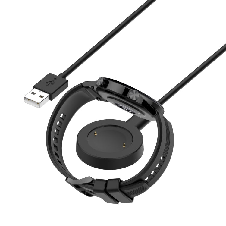 For Honor Watch 5 USB Port Split Magnetic Watch Charging Cable(Black) - Charger by PMC TechLife | Online Shopping South Africa | PMC TechLife | Buy Now Pay Later Mobicred