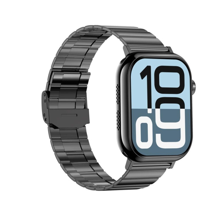 KL08 2.04 inch Color Screen Smart Watch Steel Strap, Support Bluetooth Call(Black) - Smart Watches by PMC TechLife | Online Shopping South Africa | PMC TechLife | Buy Now Pay Later Mobicred