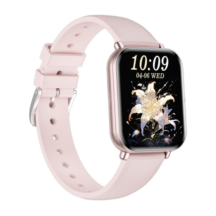 KM66 1.75 inch Color Screen Smart Watch Silicone Strap, Support Bluetooth Call(Pink) - Smart Watches by PMC TechLife | Online Shopping South Africa | PMC TechLife | Buy Now Pay Later Mobicred